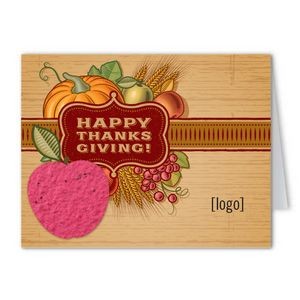 Thanksgiving Seed Paper Greeting Card - Design E