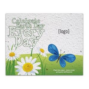 Earth Day Seed Paper Postcard - Style O