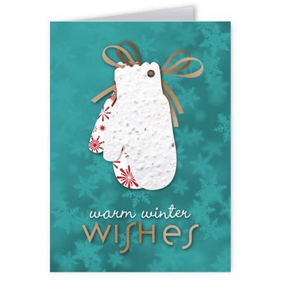 Seed Paper Shape Holiday Greeting Card - Design AE