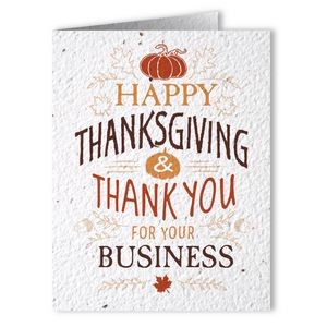 Thanksgiving Seed Paper Card - Style A