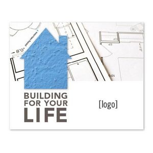 Real Estate Seed Paper Shape Postcard - Design E