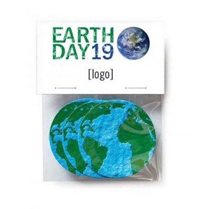 Multi Shape Earth Day Gift Pack w/3 Seed Paper Shapes - Design A