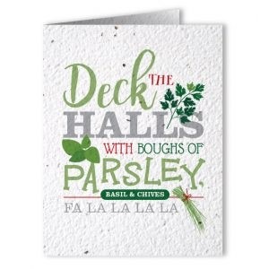 Plantable Seed Paper Holiday Greeting Card - Design AY