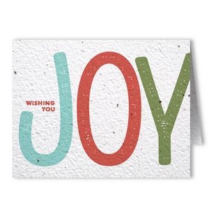 Plantable Seed Paper Holiday Greeting Card - Design BD
