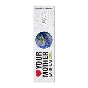 Small Seed Paper Earth Day Bookmark - Design B