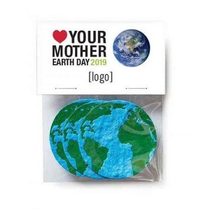 Multi Shape Earth Day Gift Pack w/3 Seed Paper Shapes - Design I