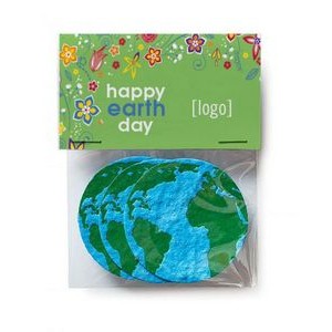 Multi Shape Earth Day Gift Pack w/3 Seed Paper Shapes - Design M