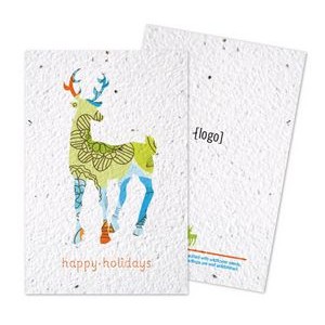 Holiday Seed Paper Postcard - Style A
