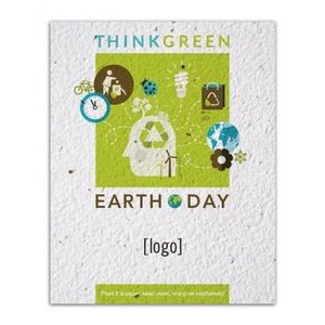 Earth Day Seed Paper Postcard - Style DD