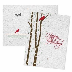 Holiday Seed Paper Mailable Postcard - Style O