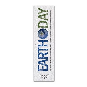 Small Seed Paper Earth Day Bookmark - Design L