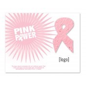 Breast Cancer Awareness Seed Paper Shape Postcard - Design A