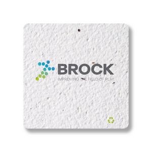 2.5" Square Seed Paper Business Card