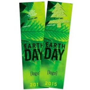 Seed Paper Earth Day Shape Bookmark - Design G