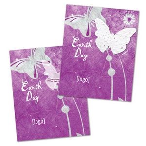 Earth Day Seed Paper Shape Postcard - Design V