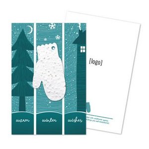 Holiday Seed Paper Shape Postcard - Design E