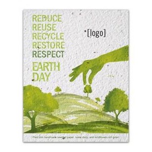 Earth Day Seed Paper Postcard - Style R
