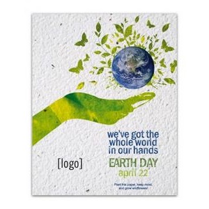 Earth Day Seed Paper Postcard - Style W