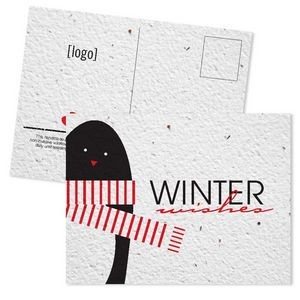 Holiday Seed Paper Mailable Postcard - Style E