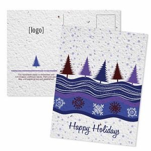 Holiday Seed Paper Mailable Postcard - Style J