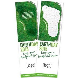 Seed Paper Earth Day Shape Bookmark - Design N