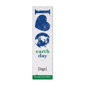 Small Seed Paper Earth Day Bookmark - Design E