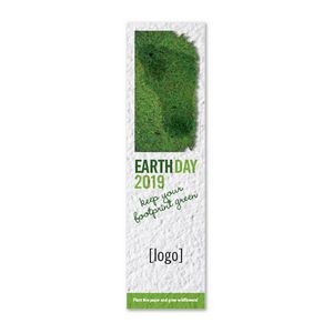 Small Seed Paper Earth Day Bookmark - Design J