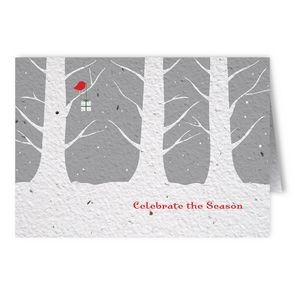 Plantable Seed Paper Holiday Greeting Card - Design Q