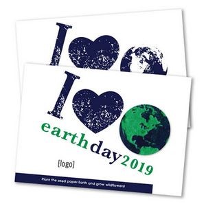 Large Earth Day Seed Paper Postcard - Design A
