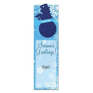Seed Paper Holiday Shape Bookmark - Design D