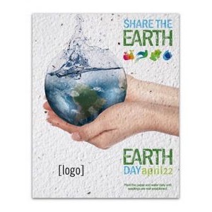 Earth Day Seed Paper Postcard - Style BB