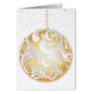 Plantable Seed Paper Holiday Greeting Card - Design AA