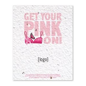 Breast Cancer Awareness Seed Paper Postcard - Style C