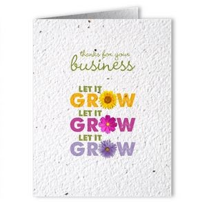 Plantable Seed Paper Holiday Greeting Card - Design BK