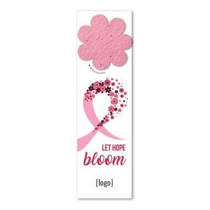 Breast Cancer Awareness Seed Paper Shape Bookmark - Design AA