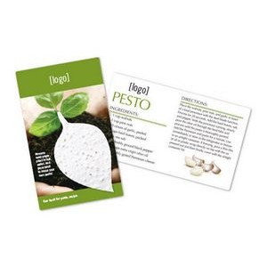 Seed Paper Shape Recipe Card For Pesto