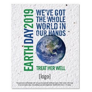 Earth Day Seed Paper Postcard - Style A