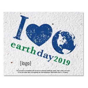 Earth Day Seed Paper Postcard - Style E