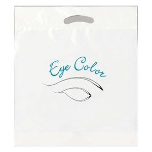 Recycled White Fold Over Die Cut Bag 2C2S (21