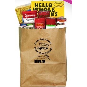 Natural Kraft Food Drive Bag 1C1S (12