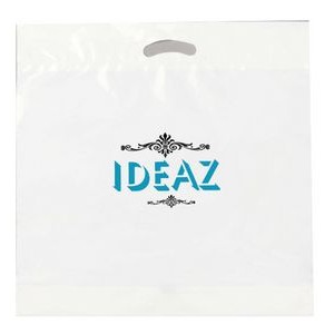 2.5Mil Recycled White Fold Over Die Cut Bag 2C2S (22