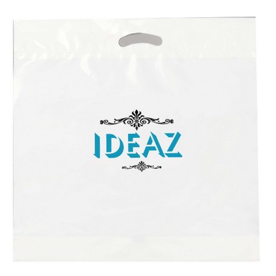 2.5Mil Recycled White Fold Over Die Cut Bag 2C2S (22"x20"x4")