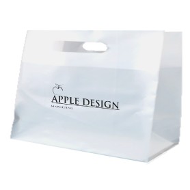 Natural Frosted Fold Over Die Cut Bags 1C1S (16"x6"x12.5")