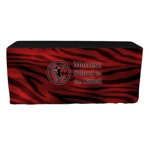 8' Econ. 42"H Fitted Front Only Printed Throw Cover