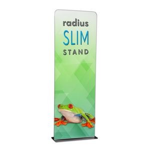 3' Radius Slim Stand™ w/Graphic, 2-Sided