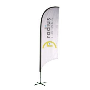 Large Indoor Feather Flag Kit, w/Graphic, 2-Sided