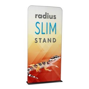 4' Radius Slim Stand™ w/Graphic, 1-Sided
