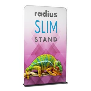 5' Radius Slim Stand™ w/Graphic, 2-Sided