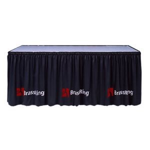 30"H MultiVision™ Skirting Twill Shirred 2 Color Silk Screen ($/Ft-w/Omni™ II Clips)