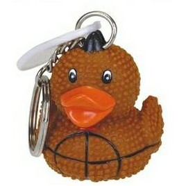 Rubber Football Duck Key Chain